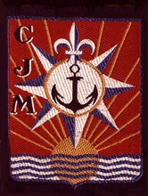 Vichy government. Badge of  "les chantiers de la jeunesse"  (an alternative to national service for young men)