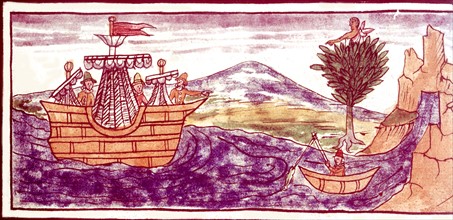 Miniature in "Codice de Duran: Historia de las Indias".