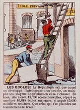 Imagerie Pellerin, Elections législatives de 1889. "La république devant les élections"
