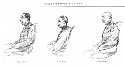 Dreyfus affair, the Rennes trial (1899) in "l'Illustrazione Italiana"