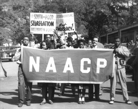 Manifestation de la N.A.A.C.P. (organisation noire pour les droits civiques)