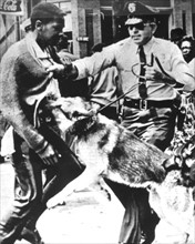 Demonstration for the civil rights in Montgomery, police repression