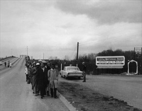 Selma demonstration in Montgomery for the civil rights