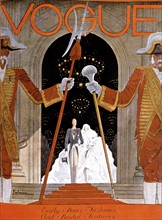 Couverture de "Vogue", "marche nuptiale", Dessin de Georges Lepape