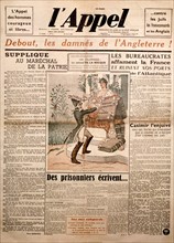 Régime de Vichy. Journal "L'appel" (hebdomadaire de la Ligue française) du 21 avril 1941