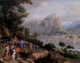 Champaigne, Landscape with Jesus healing the blind of Jericho