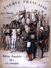 Edouard Detaille, gravure coloriée, l'Armée française