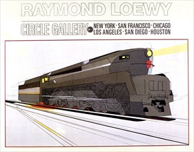 Streamlined locomotive by Raymond Loewy for the Pennsylvania Railroad (ca. 1938-39)