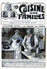 Alexandre Dumas the Elder, known as "Dumas Père", preparing his oyster omelette (1905)
