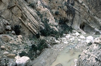 Algérie, les Aurès, gorges de Tighanimine