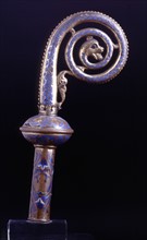Crosier of gilded silver and enamel from Limousin