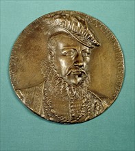 Bronze medal by Germain Pilon. Charles IX (1560-1574)