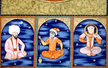 Matali el saadet, de Mehmed Ibn Emir Hasan El-Suudi, Traité d'astrologie et de divination. La balance (détail)