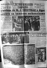 War in Algeria, Front page of the newspaper "L'Echo d'Alger"