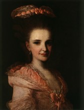 Rokotov, Young woman in pink