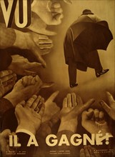 Cover of the magazine 'Vu': 'He has won!' (1933)