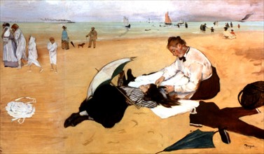 Degas, Scène de plage