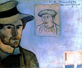 Bernard, Self-portrait dedicated to Van Gogh