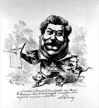 Caricature de Gill, Alexandre Dumas