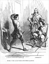 Les trois mousquetaires, D'Artagnan, Athos et Porthos