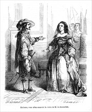 Les trois mousquetaires, M. de Rochefort chez Anne d'Autriche