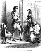 The Three Musketeers, D'Artagnan with Mrs Bonacieux