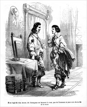 Les trois mousquetaires, D'Artagnan et M. de Tréville
