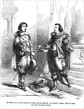 Les trois mousquetaires, D'Artagnan et le duc de Buckingham