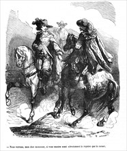The Three Musketeers, D'Artagnan challenging an Englishman to a duel