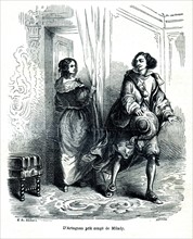 The Three Musketeers, D'Artagnan with Milady