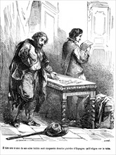 The Three Musketeers, Aramis receiving money
