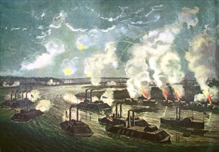 Lithographie de Currier and Ives, Guerre de Secession