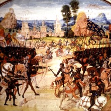 Battle of  Poitiers, in "Chronicles" of Jean Froissart