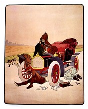 Caricature by Thor about automobile