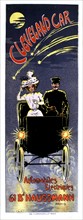Advertising poster for electric automobiles