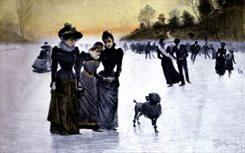 Béthume, Ice skating at the Bois de Boulogne