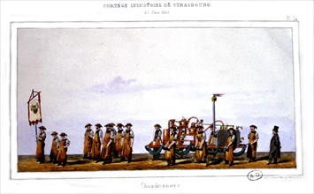 Procession of trade guilds in Strasburg, The Coppersmiths