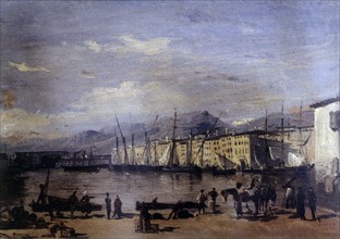Pezous, Vue du port de Toulon