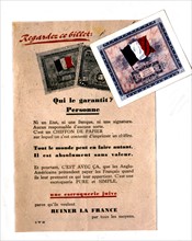 Anti-Semitic propaganda leaflet issued by the Vichy government