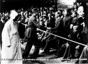 Libération de la France. Le général de Gaulle à Clermont-Ferrand