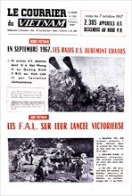 Vietnam war, newspaper "Le courrier du Vietnam", 1967