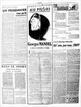Page from the French anti-Masonic and anti-Semite newspaper 'Au Pilori'