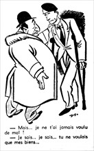 Anti-Semite caricature published in 'Au Pilori'