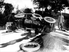 Accident d'automobile survenu à Albert la Bastide d'Anjou