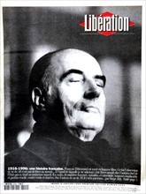 Une du journal "Libération". Mort de François Mitterrand