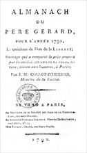 Page de titre de l'Almanach du Père Gérard