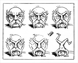 Caricature of B. Moloch in the "Encyclopedic review". What we find in Mr. Bismarck's face.