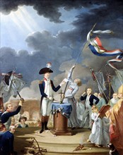 David, Le Serment de La Fayette à la Fête de la Fédération le 14 Juillet 1790