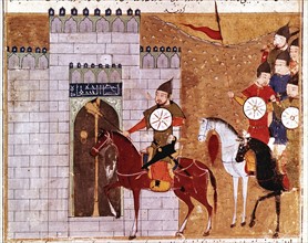 Rashid Al-Din, Mongols assiégeant une forteresse