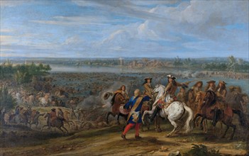 Van Der Meulen, Louis XIV traversant le Rhin à Lobith, le 12 juin 1672